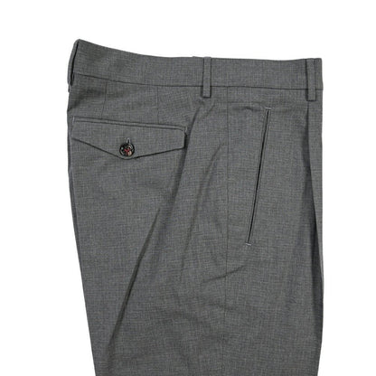 SUMMER SALE｜26SS BERWICH “RETRO THECA 1P” ストレッチコットン ワンタックパンツ グレー 44 | GUARDAROBA MILANO OFFICIAL STORE