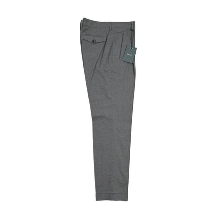 SUMMER SALE｜26SS BERWICH “RETRO THECA 1P” ストレッチコットン ワンタックパンツ グレー 44 | GUARDAROBA MILANO OFFICIAL STORE