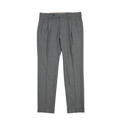 SUMMER SALE｜26SS BERWICH “RETRO THECA 1P” ストレッチコットン ワンタックパンツ グレー 44 | GUARDAROBA MILANO OFFICIAL STORE