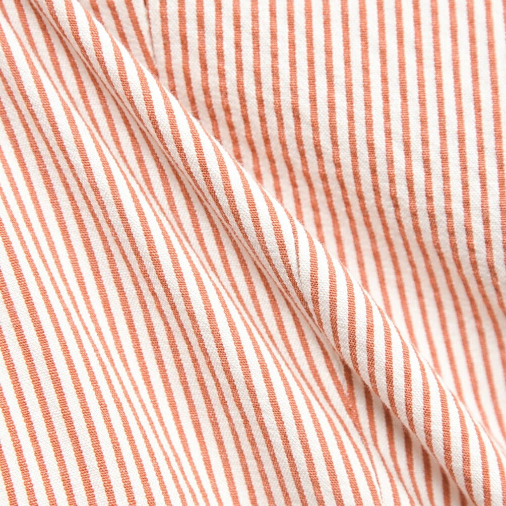 SUMMER SALE｜BERWICH “BARBER” シアサッカー ツータックパンツ レッド(rust) 46 | GUARDAROBA MILANO OFFICIAL STORE