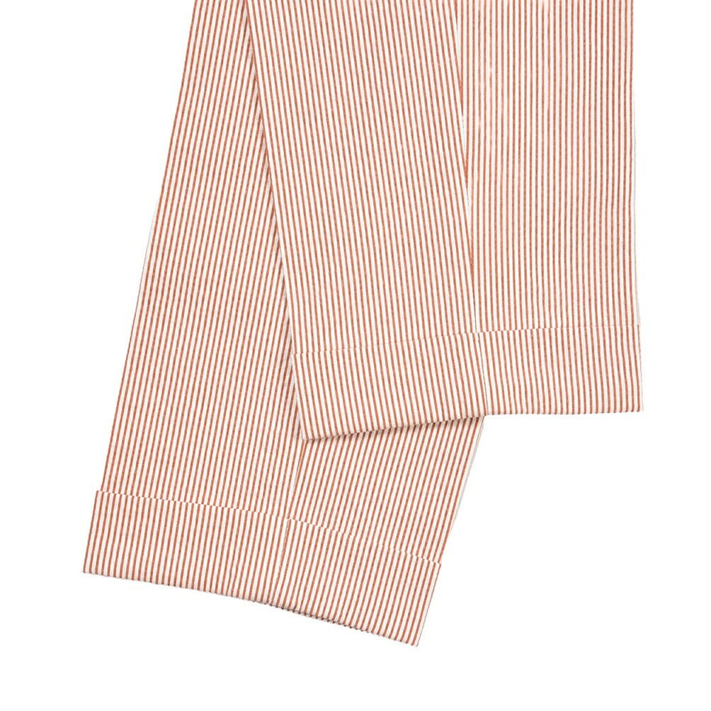 SUMMER SALE｜BERWICH “BARBER” シアサッカー ツータックパンツ レッド(rust) 46 | GUARDAROBA MILANO OFFICIAL STORE