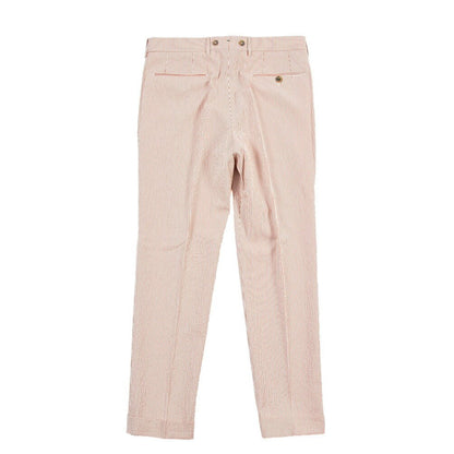 SUMMER SALE｜BERWICH “BARBER” シアサッカー ツータックパンツ レッド(rust) 46 | GUARDAROBA MILANO OFFICIAL STORE