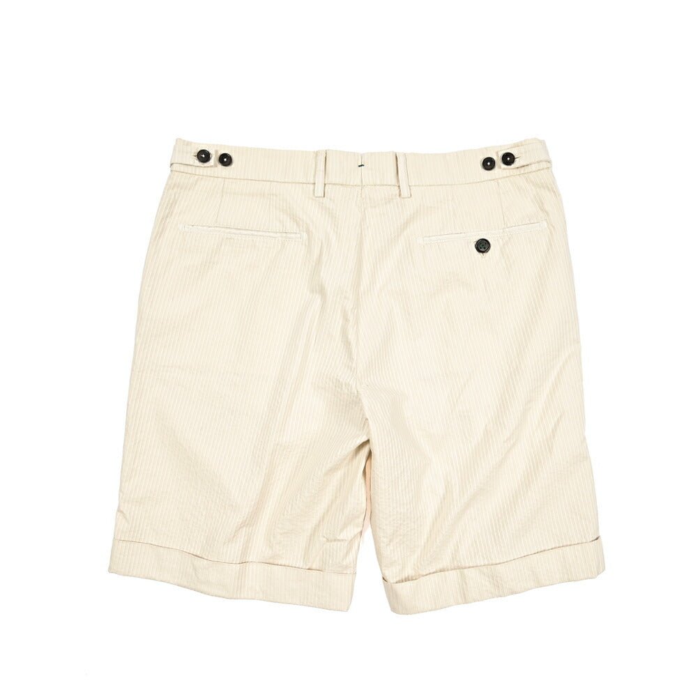 SUMMER SALE｜BERWICH "BER_MUDA 1P" コットンリヨセル ワンタックバミューダショーツ｜424123 - XS｜GUARDAROBA MILANO OFFICIAL STORE