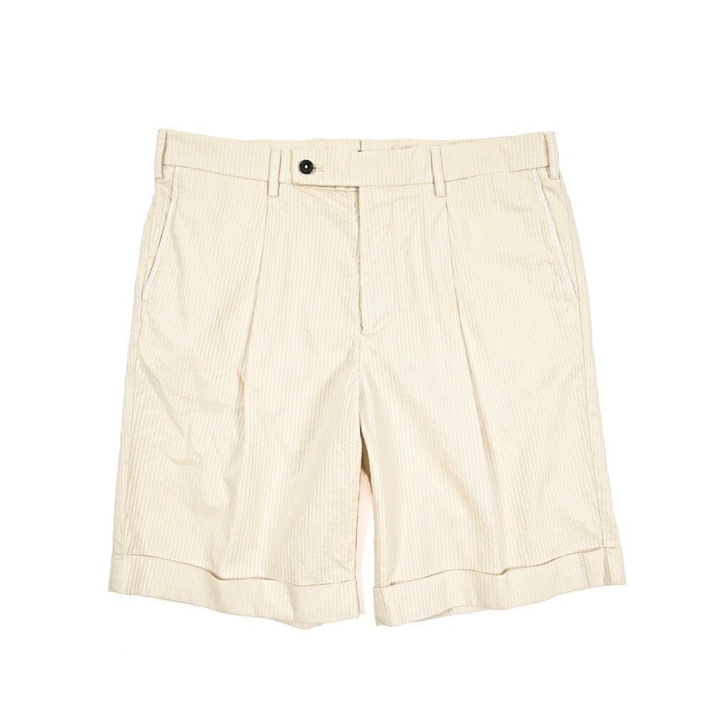 SUMMER SALE｜BERWICH "BER_MUDA 1P" コットンリヨセル ワンタックバミューダショーツ｜424123 - XS｜GUARDAROBA MILANO OFFICIAL STORE