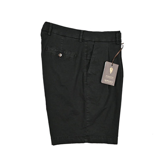 SUMMER SALE｜BERWICH "BER_MUDA 2P" ストレッチコットン ツータックバミューダショーツ (製品染め)｜424246｜GUARDAROBA MILANO OFFICIAL STORE