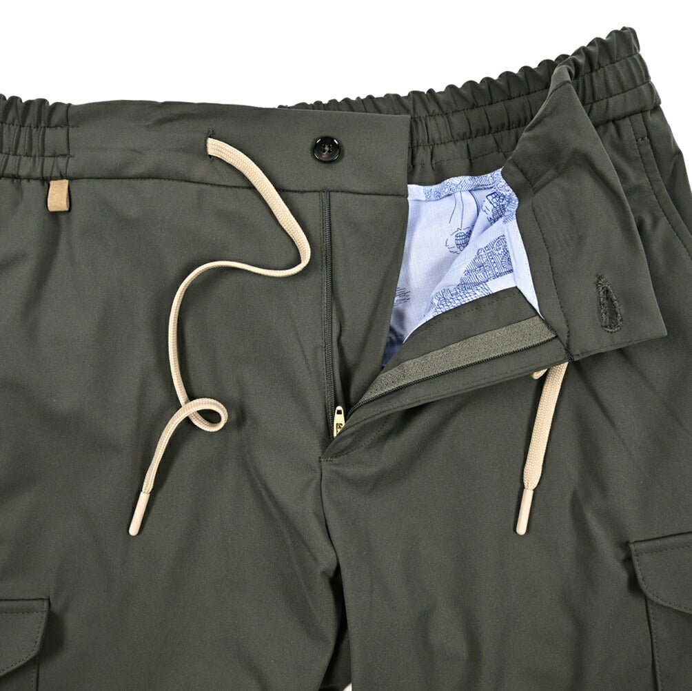 SUMMER SALE｜BERWICH "BER_MUDA" ストレッチナイロン ドローコード付きカーゴショーツ｜424098 - XS｜GUARDAROBA MILANO OFFICIAL STORE