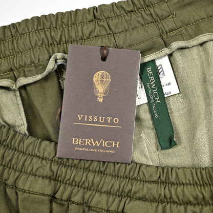 SUMMER SALE｜BERWICH "BER_MUDA" ストレッチコットン ドローコード付きカーゴショーツ｜424101 - L｜GUARDAROBA MILANO OFFICIAL STORE