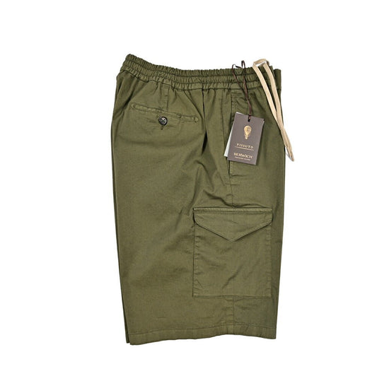 SUMMER SALE｜BERWICH "BER_MUDA" ストレッチコットン ドローコード付きカーゴショーツ｜424101 - L｜GUARDAROBA MILANO OFFICIAL STORE