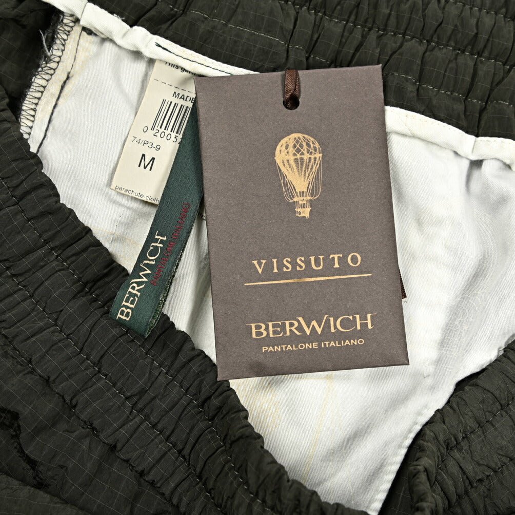 SUMMER SALE｜BERWICH "BER_MUDA" リップストップナイロン ドローコード付きノータックバミューダショーツ｜424105 - S｜GUARDAROBA MILANO OFFICIAL STORE
