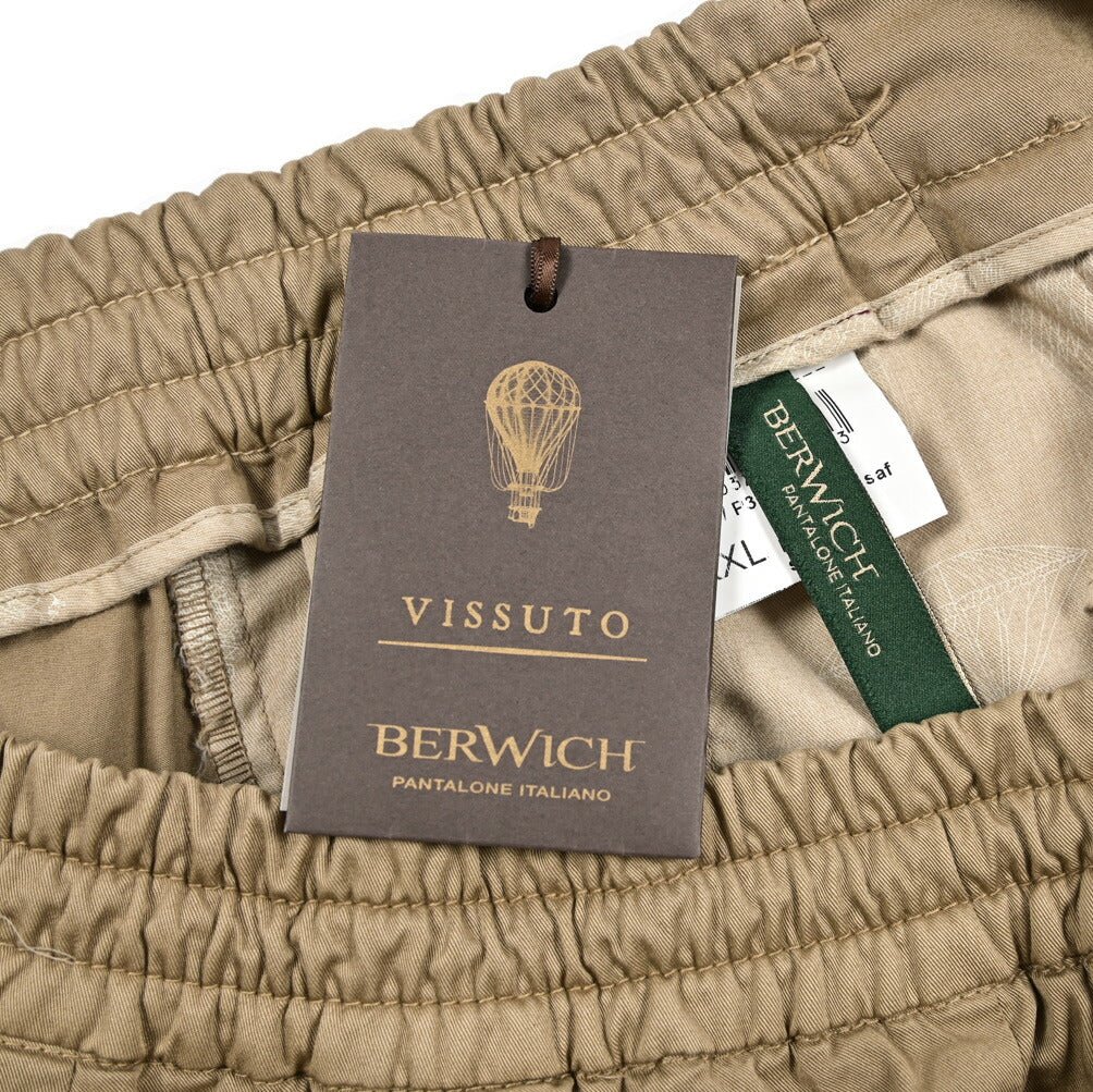 SUMMER SALE｜BERWICH "BER_MUDA" ストレッチコットン イージーカーゴショーツ｜424221 - L｜GUARDAROBA MILANO OFFICIAL STORE