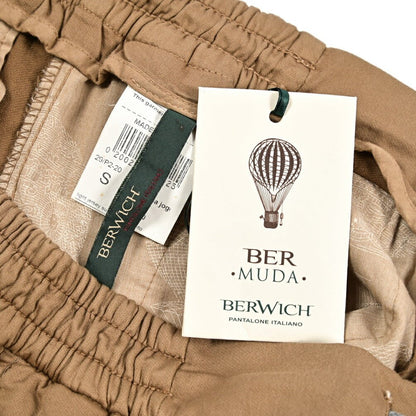 SUMMER SALE｜BERWICH "BER_MUDA" ストレッチコットン ドローコード付きショーツ｜424227 - XS｜GUARDAROBA MILANO OFFICIAL STORE