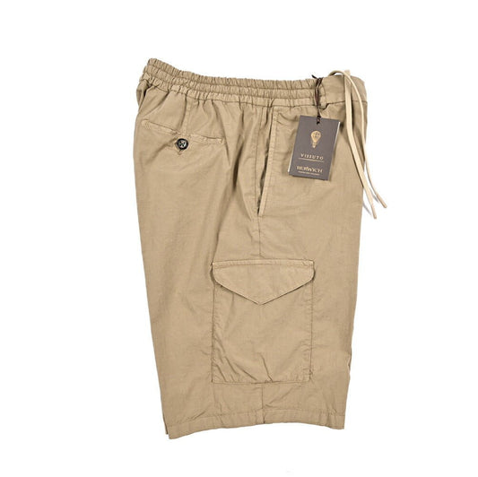 SUMMER SALE｜BERWICH "BER_MUDA" ストレッチコットン リネン混カーゴショーツ｜424239 - M｜GUARDAROBA MILANO OFFICIAL STORE