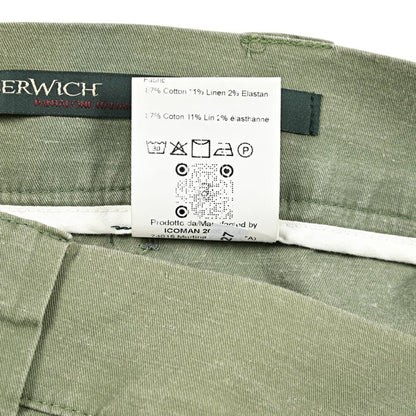 SUMMER SALE｜BERWICH "BER_MUDA" ストレッチコットン リネン混バミューダショーツ｜424252 - 54｜GUARDAROBA MILANO OFFICIAL STORE