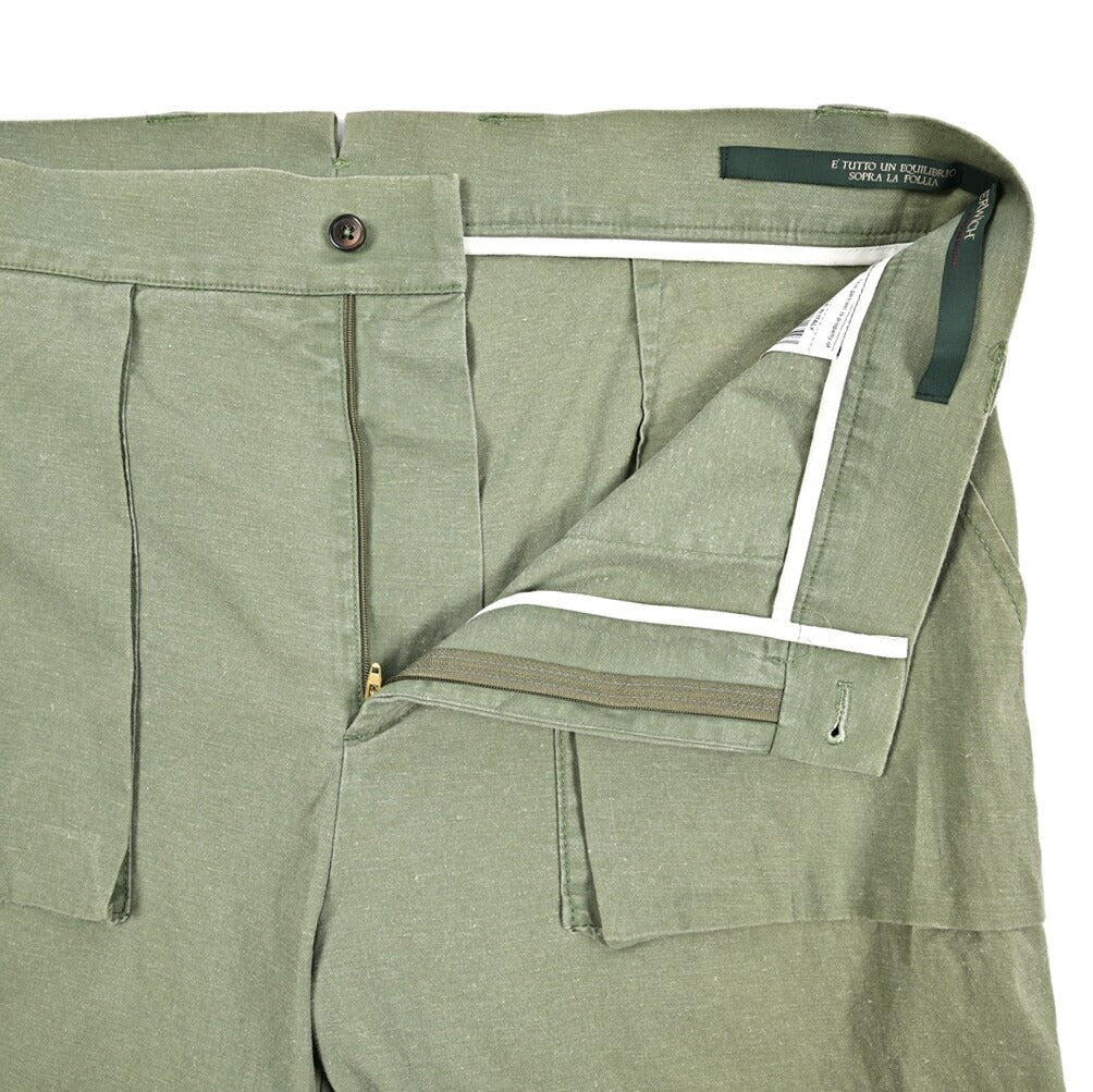 SUMMER SALE｜BERWICH "BER_MUDA" ストレッチコットン リネン混バミューダショーツ｜424252 - 54｜GUARDAROBA MILANO OFFICIAL STORE