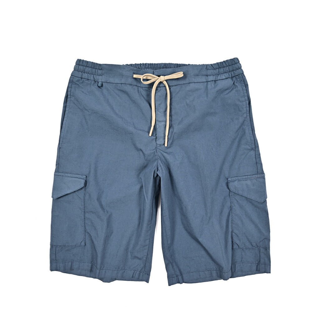 SUMMER SALE｜BERWICH "BER_MUDA SAFARI - GD" コットンリネン ドローコード付きストレッチカーゴショーツ｜424091 - M｜GUARDAROBA MILANO OFFICIAL STORE