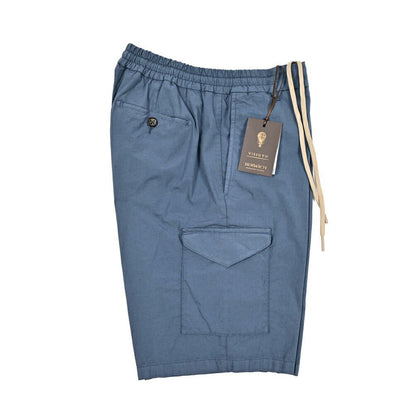 SUMMER SALE｜BERWICH "BER_MUDA SAFARI - GD" コットンリネン ドローコード付きストレッチカーゴショーツ｜424091 - M｜GUARDAROBA MILANO OFFICIAL STORE