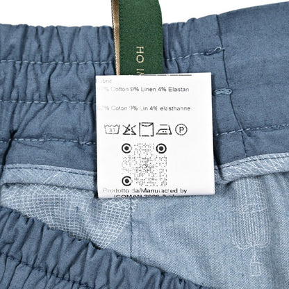 SUMMER SALE｜BERWICH "BER_MUDA SAFARI - GD" コットンリネン ドローコード付きストレッチカーゴショーツ｜424091 - M｜GUARDAROBA MILANO OFFICIAL STORE