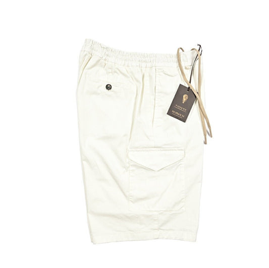 SUMMER SALE｜BERWICH "BER_MUDA SAFARI - GD" ストレッチコットン ドローコード付きカーゴショーツ｜424119 - L｜GUARDAROBA MILANO OFFICIAL STORE