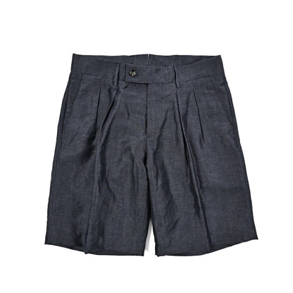 SUMMER SALE｜BERWICH "BER_MUDA2P" ウールリネン ツータックバミューダショーツ｜424179 - 46｜GUARDAROBA MILANO OFFICIAL STORE