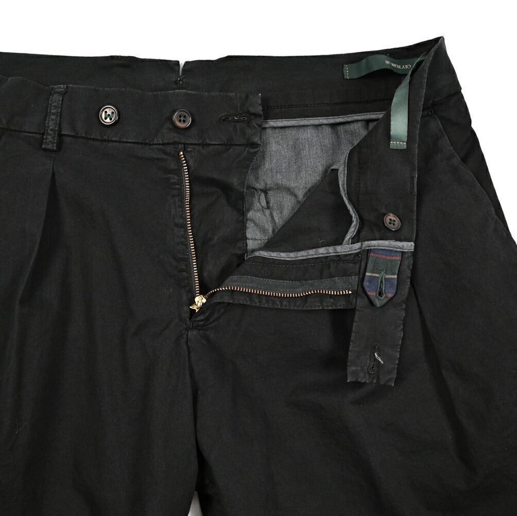 SUMMER SALE｜BERWICH "BER_MUDA2P ストレッチコットン ツータックバミューダショーツ (製品染め)｜424182 - 52｜GUARDAROBA MILANO OFFICIAL STORE