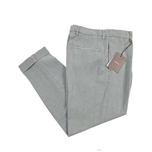 SUMMER SALE｜BERWICH “CHIAIA-GD” リヨセル混リネン ワンタックスラックス グレー(grigio497) 46 | GUARDAROBA MILANO OFFICIAL STORE