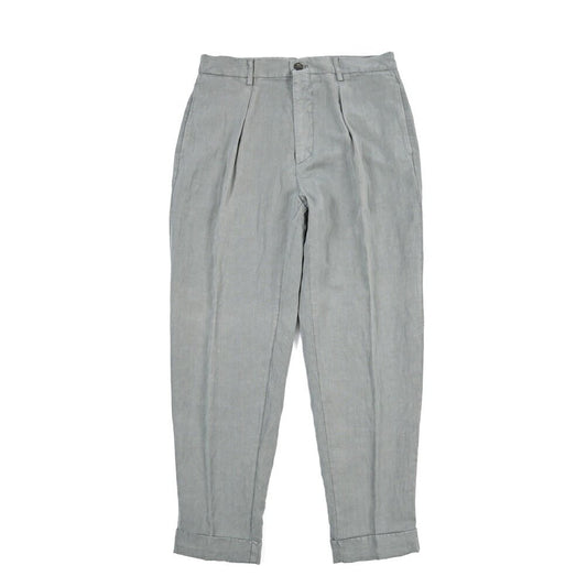 SUMMER SALE｜BERWICH “CHIAIA-GD” リヨセル混リネン ワンタックスラックス グレー(grigio497) 46 | GUARDAROBA MILANO OFFICIAL STORE