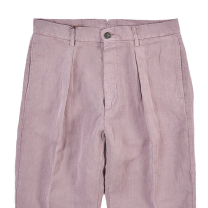 SUMMER SALE｜BERWICH “CHIAIA-GD” リネン混 ワンタックスラックス パープル(cipolla502) 46 | GUARDAROBA MILANO OFFICIAL STORE