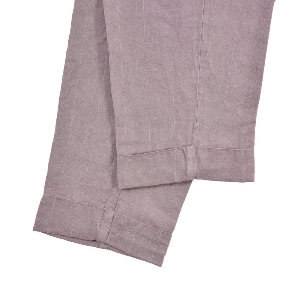 SUMMER SALE｜BERWICH “CHIAIA-GD” リネン混 ワンタックスラックス パープル(cipolla502) 46 | GUARDAROBA MILANO OFFICIAL STORE