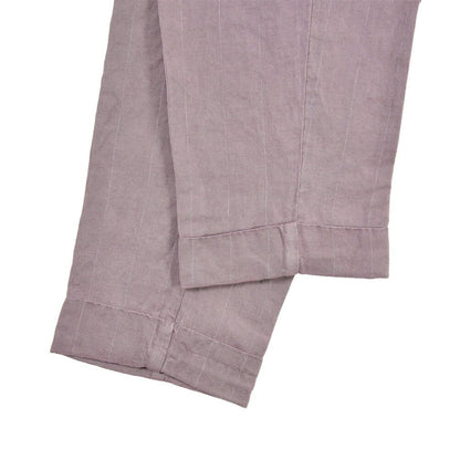 SUMMER SALE｜BERWICH “CHIAIA-GD” リネン混 ワンタックスラックス パープル(cipolla502) 46 | GUARDAROBA MILANO OFFICIAL STORE