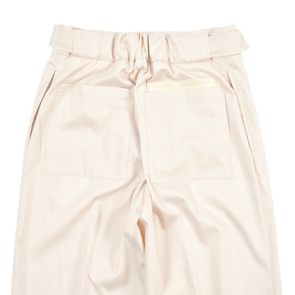 SUMMER SALE｜BERWICH “CHIAIA JOGGER” ストレッチコットン ワンタックワイドパンツ オフホワイト(chalk) 46 | GUARDAROBA MILANO OFFICIAL STORE