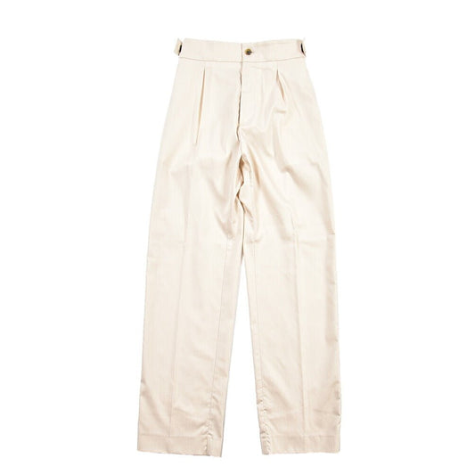 SUMMER SALE｜BERWICH “CHIAIA JOGGER” ストレッチコットン ワンタックワイドパンツ オフホワイト(chalk) 46 | GUARDAROBA MILANO OFFICIAL STORE