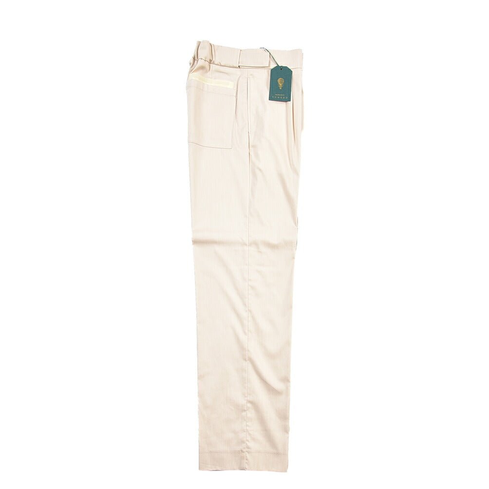 SUMMER SALE｜BERWICH “CHIAIA JOGGER” ストレッチコットン ワンタックワイドパンツ オフホワイト(chalk) 46 | GUARDAROBA MILANO OFFICIAL STORE