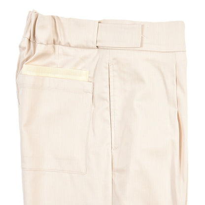 SUMMER SALE｜BERWICH “CHIAIA JOGGER” ストレッチコットン ワンタックワイドパンツ オフホワイト(chalk) 46 | GUARDAROBA MILANO OFFICIAL STORE