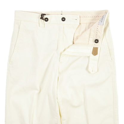 SUMMER SALE｜BERWICH “CHIAIAFF-GD” ストレッチコットン ノータックチノパンツ ホワイト(white) 44 | GUARDAROBA MILANO OFFICIAL STORE
