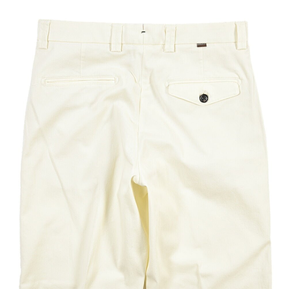 SUMMER SALE｜BERWICH “CHIAIAFF-GD” ストレッチコットン ノータックチノパンツ ホワイト(white) 44 | GUARDAROBA MILANO OFFICIAL STORE