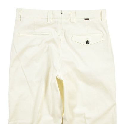 SUMMER SALE｜BERWICH “CHIAIAFF-GD” ストレッチコットン ノータックチノパンツ ホワイト(white) 44 | GUARDAROBA MILANO OFFICIAL STORE