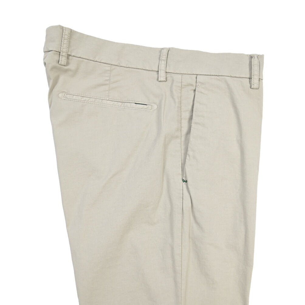 SUMMER SALE｜BERWICH “DAB FF CROP-GD” ストレッチコットン ノータックチノパンツ グレー(conza701) 48 | GUARDAROBA MILANO OFFICIAL STORE