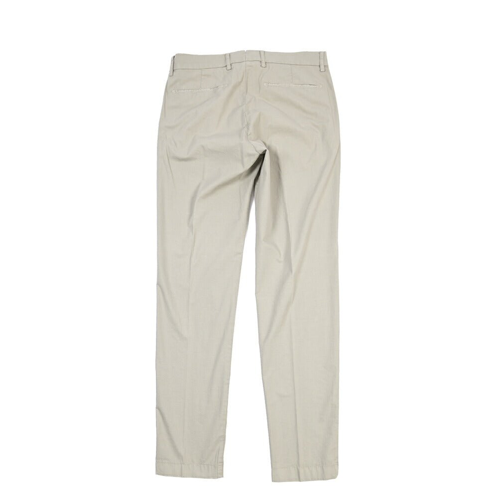 SUMMER SALE｜BERWICH “DAB FF CROP-GD” ストレッチコットン ノータックチノパンツ グレー(conza701) 48 | GUARDAROBA MILANO OFFICIAL STORE