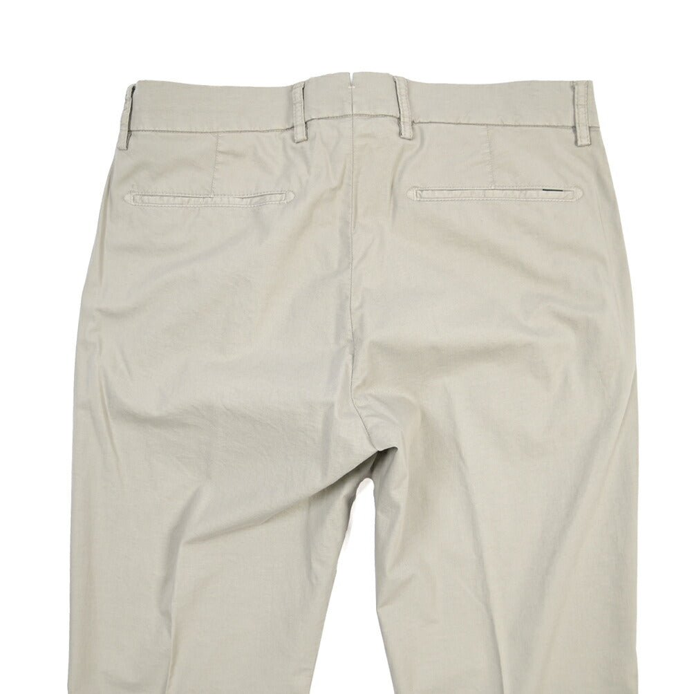 SUMMER SALE｜BERWICH “DAB FF CROP-GD” ストレッチコットン ノータックチノパンツ グレー(conza701) 48 | GUARDAROBA MILANO OFFICIAL STORE