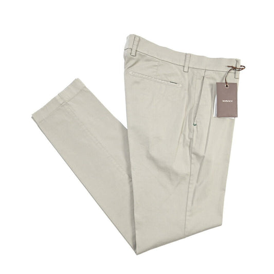SUMMER SALE｜BERWICH “DAB FF CROP-GD” ストレッチコットン ノータックチノパンツ グレー(conza701) 48 | GUARDAROBA MILANO OFFICIAL STORE