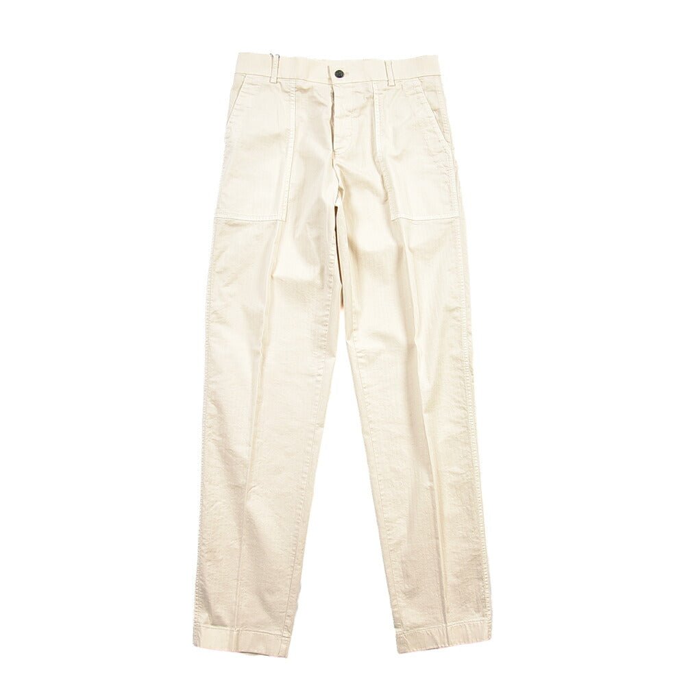SUMMER SALE｜BERWICH “FATIGUE 185-GD” ストレッチコットン ベイカーパンツ オフホワイト(latte802) 46 | GUARDAROBA MILANO OFFICIAL STORE