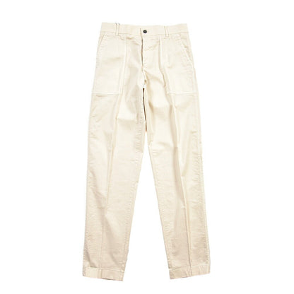 SUMMER SALE｜BERWICH “FATIGUE 185-GD” ストレッチコットン ベイカーパンツ オフホワイト(latte802) 46 | GUARDAROBA MILANO OFFICIAL STORE