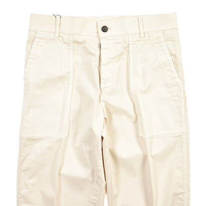 SUMMER SALE｜BERWICH “FATIGUE 185-GD” ストレッチコットン ベイカーパンツ オフホワイト(latte802) 46 | GUARDAROBA MILANO OFFICIAL STORE