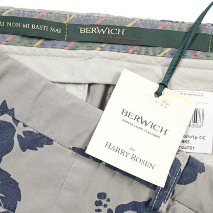 SUMMER SALE｜BERWICH “MORELLO 1P-GD” コットン100% ワンタックパンツ グレー(conza701) 50 | GUARDAROBA MILANO OFFICIAL STORE