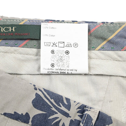 SUMMER SALE｜BERWICH “MORELLO 1P-GD” コットン100% ワンタックパンツ グレー(conza701) 50 | GUARDAROBA MILANO OFFICIAL STORE