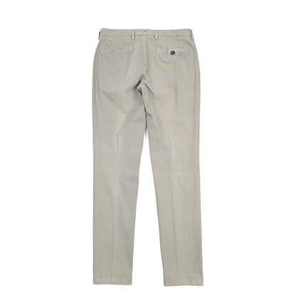 SUMMER SALE｜BERWICH “MORELLO 1P-GD” ストレッチコットン ワンタックチノパンツ グレー(conza701) 48 | GUARDAROBA MILANO OFFICIAL STORE