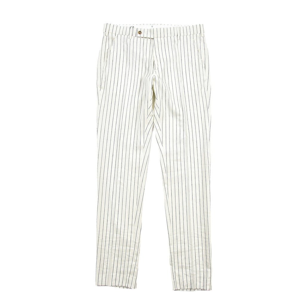 SUMMER SALE｜BERWICH “MORELLO リネン混 ノータックスラックス ホワイト(white) 50 | GUARDAROBA MILANO OFFICIAL STORE