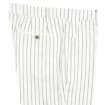 SUMMER SALE｜BERWICH “MORELLO リネン混 ノータックスラックス ホワイト(white) 50 | GUARDAROBA MILANO OFFICIAL STORE