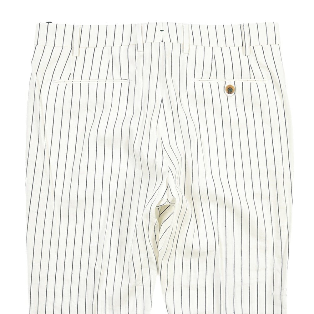 SUMMER SALE｜BERWICH “MORELLO リネン混 ノータックスラックス ホワイト(white) 50 | GUARDAROBA MILANO OFFICIAL STORE