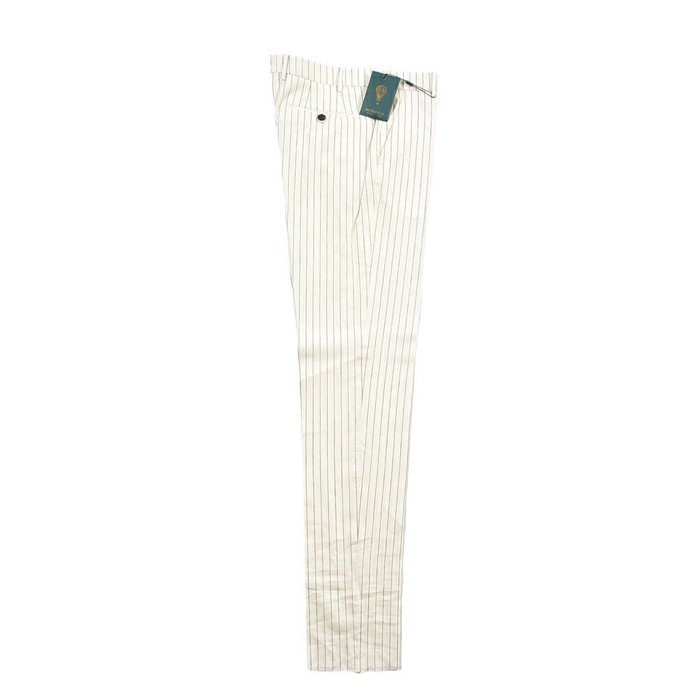 SUMMER SALE｜BERWICH “MORELLO” リネン混 ノータックスラックス オフホワイト(ecru) 50 | GUARDAROBA MILANO OFFICIAL STORE